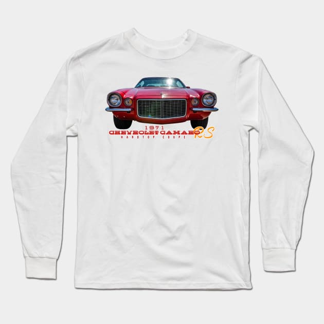 1971 Chevrolet Camaro RS Hardtop Coupe Long Sleeve T-Shirt by Gestalt Imagery